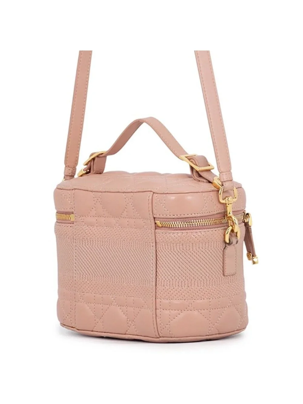 Dior Handbag Cannage Travel Vanity Small Lambskin Untr 2-Way